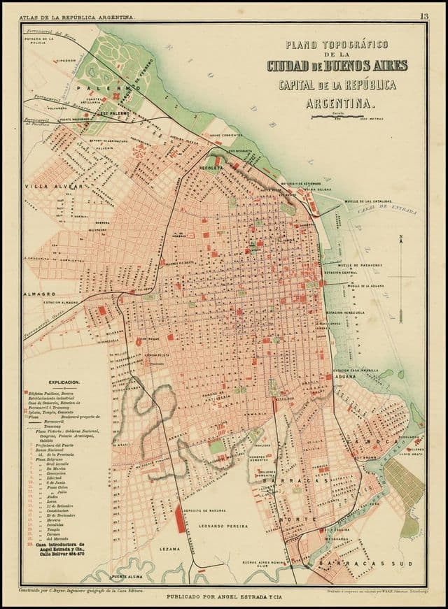 Buenos Aires historical map