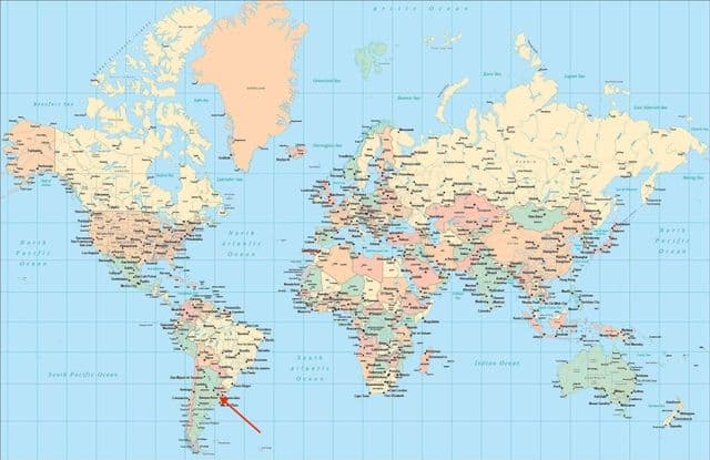 Buenos Aires location on world map