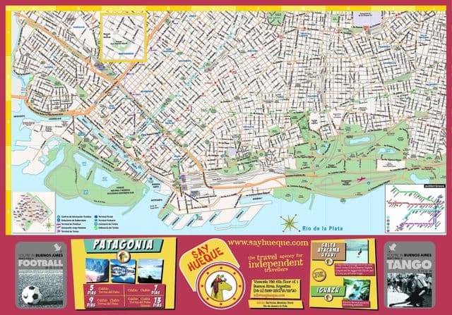 Buenos Aires walking tours map