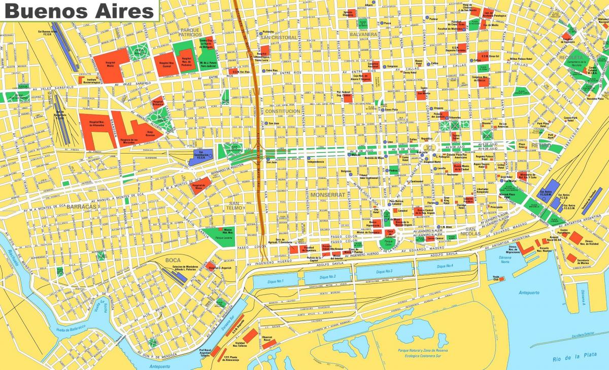 Buenos Aires city map