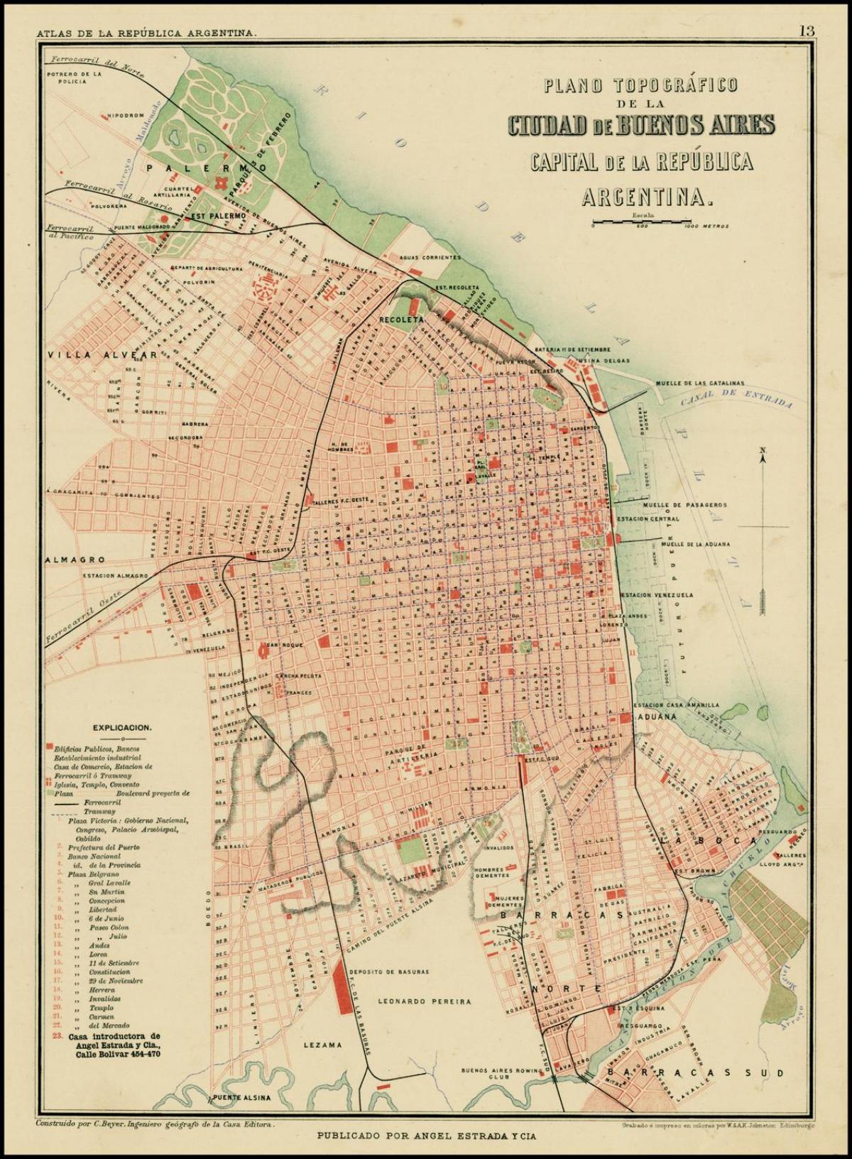 Buenos Aires historical map