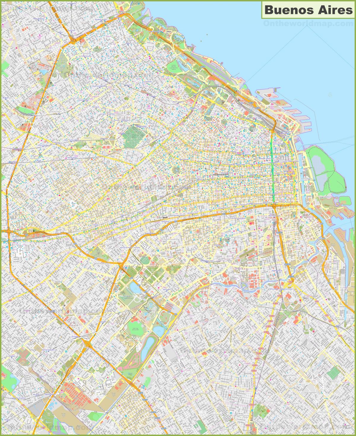 Buenos Aires streets map